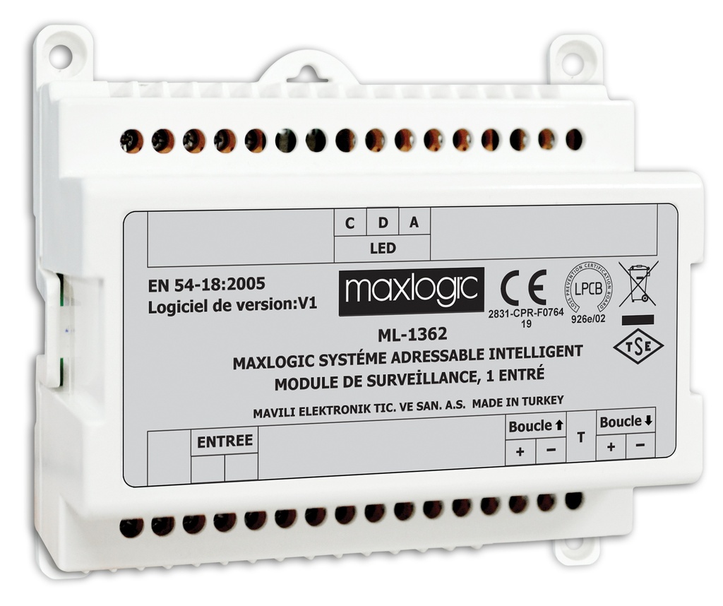 [ML-1362] Module de surveillance d’interrupteur du système intelligent adressable Maxlogic