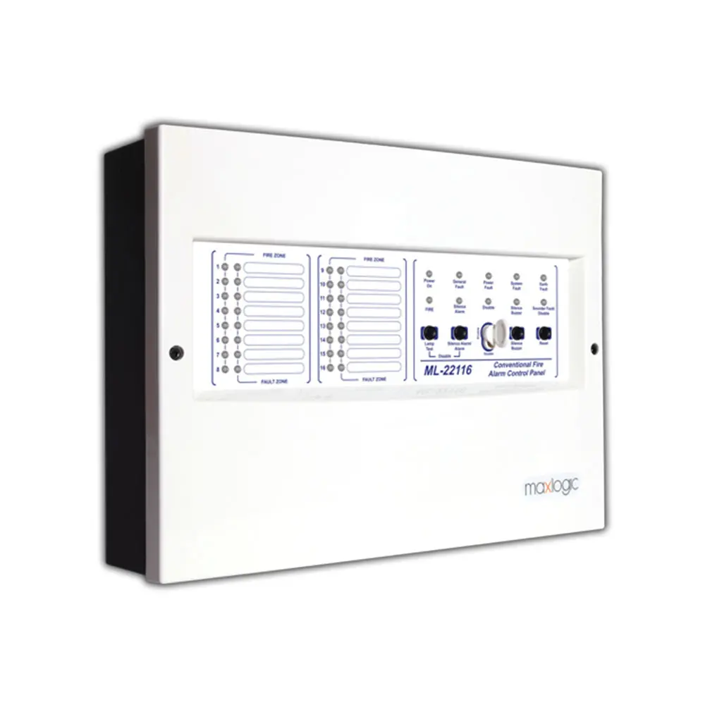 Centrale d’alarme incendie conventionnel Maxlogic, 4 zones