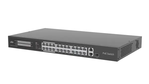[UV-NSW2020-24T1GT1GC-POE-IN] Switch PoE, Non manageable, 24×100Mbps PoE ports (RJ45) + 1×1000Mbps Gigaethernet ports +1×1000Mbps Combo ports 