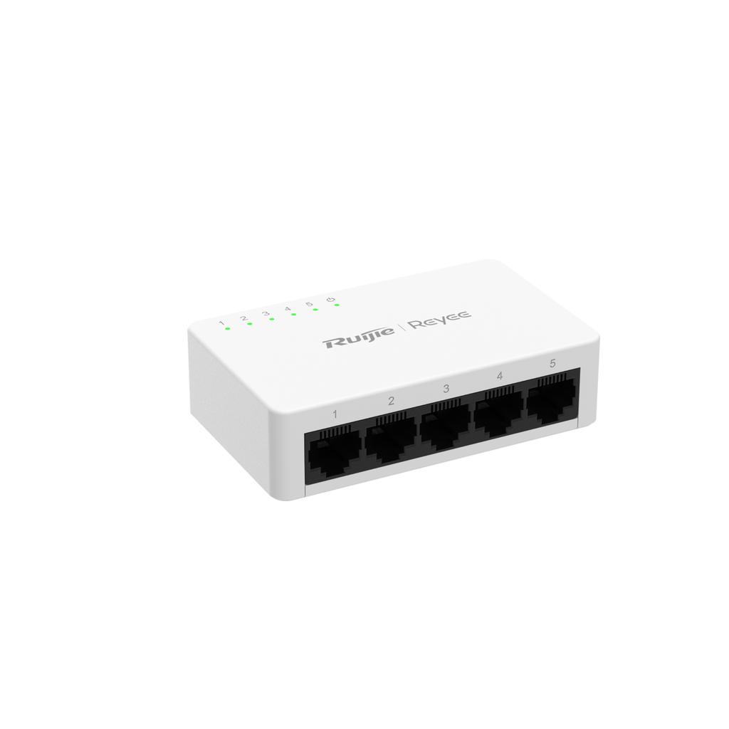 [RG-ES05F] Switch Non PoE, non Manageable, 5 ports 10/100 Mbps Plastique