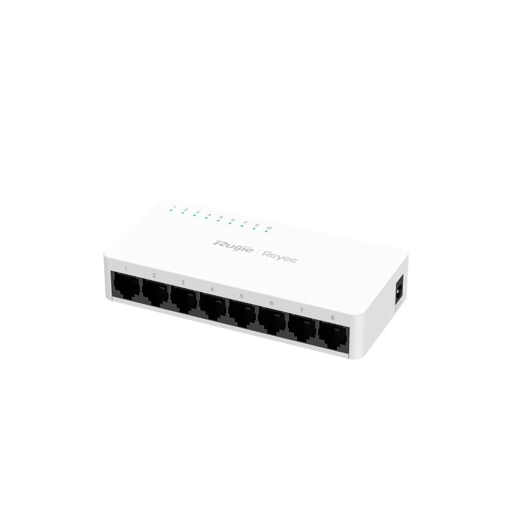 [RG-ES08G-L] Switch non manageable Gigabit à 8 ports, 8 ports RJ45 Gigabit, boîtier en plastique