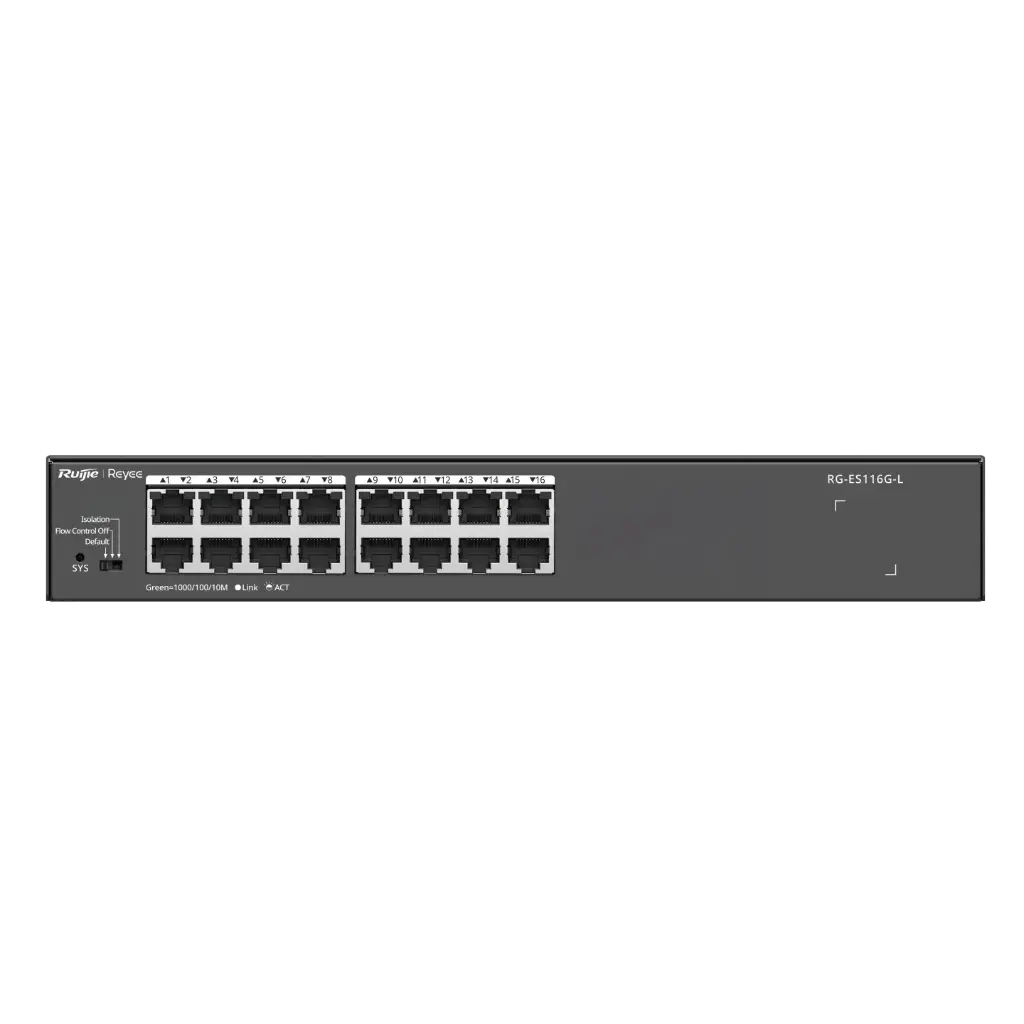 Switch Non-PoE, non manageable, 16-Port 10/100/1000 Mbps 