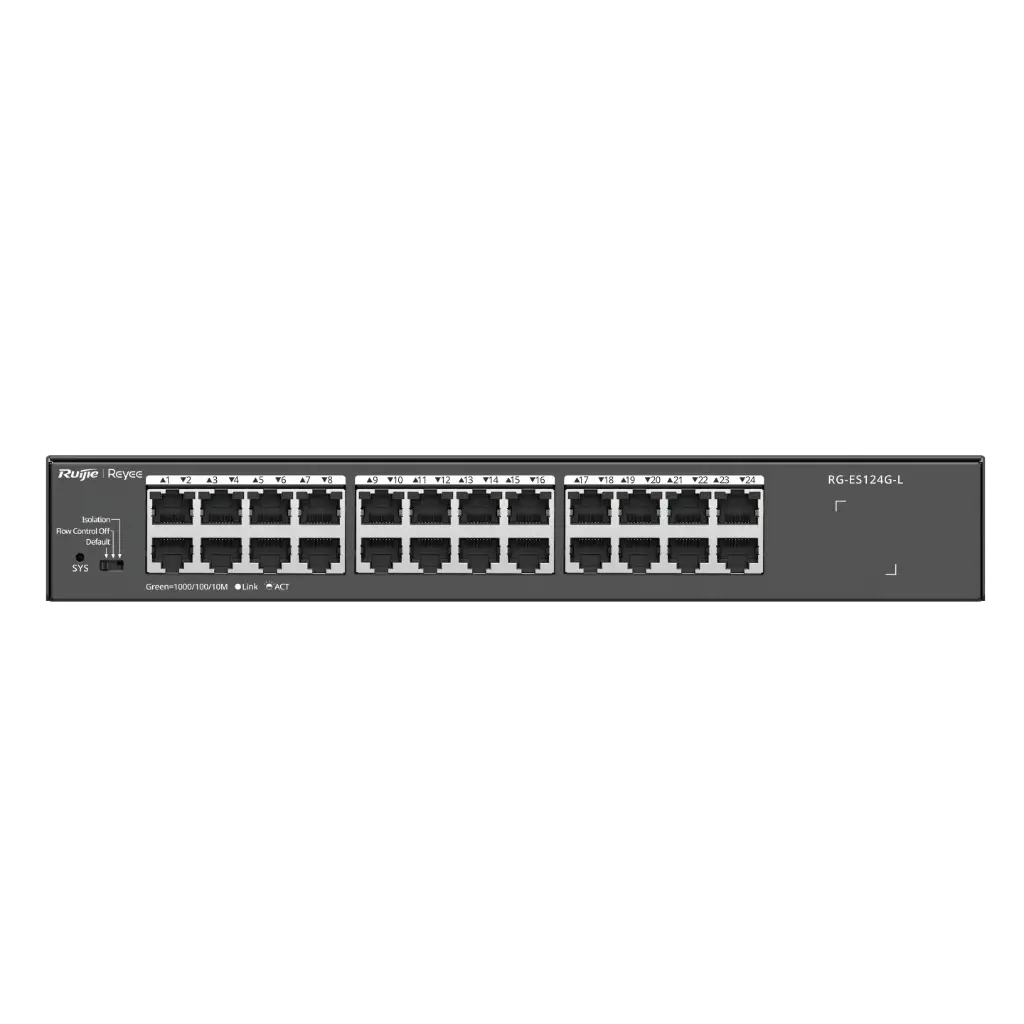 [RG-ES124G-L] Switch Non PoE, Non Manageable, 24-Port 10/100/1000 Mbps 