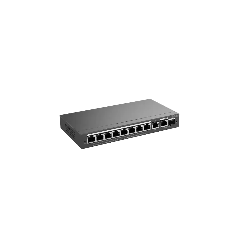 [RG-ES210GS-P] Switch PoE, Manageable, 10-Port Gb