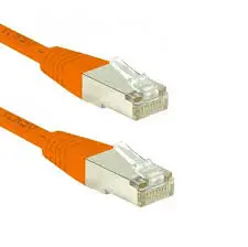 Cordon orange RJ45 Cat 6 FTP 1M 24AWG LSZH    